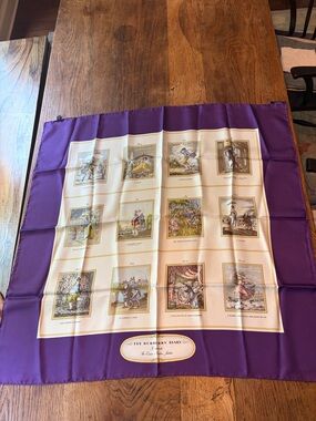 Vintage Burberry London Silk Scarf